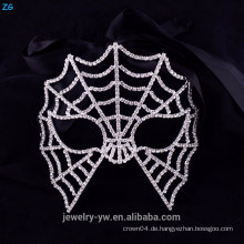 Großhandelskristall-Parteimaskerade-Schablonen, furchtsame Spinnenweb-Halloween-Schablone